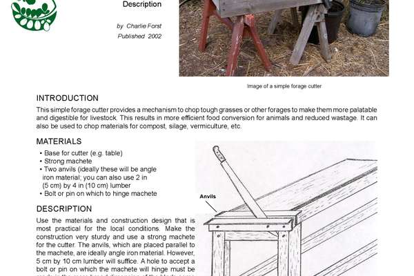 Forage Cutter | ECHOcommunity.org