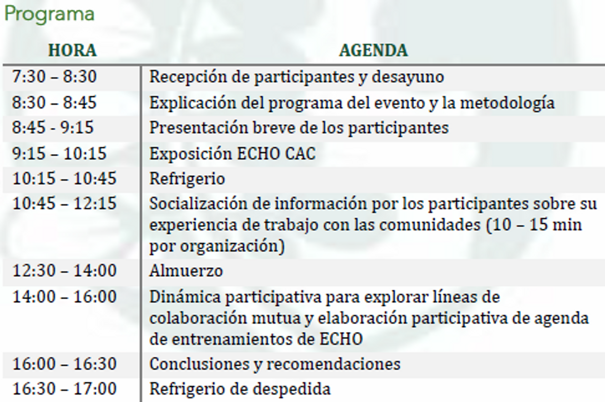 Guatemala national gathering schedule