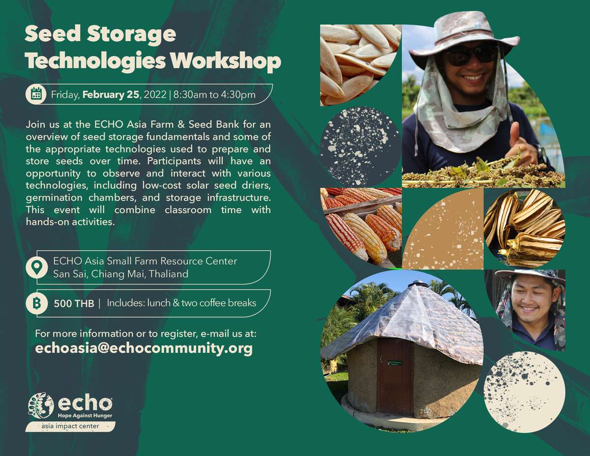 Seed Storage Technologies Workshop flyer ENG
