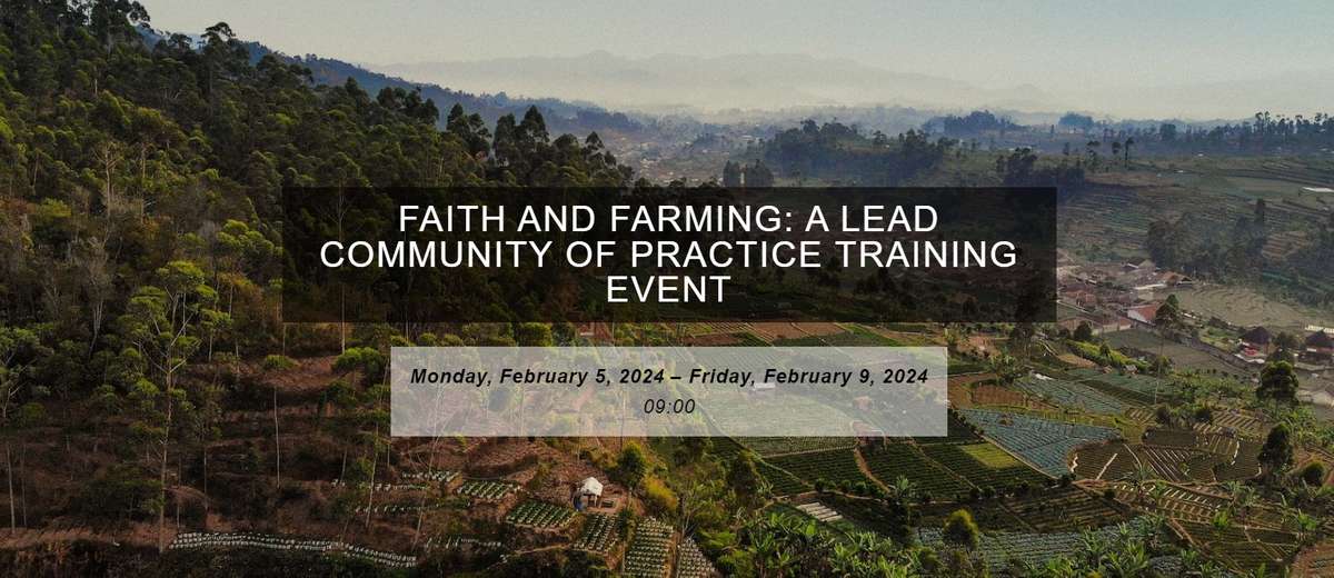 Faith and Farming CoP Event Title Page