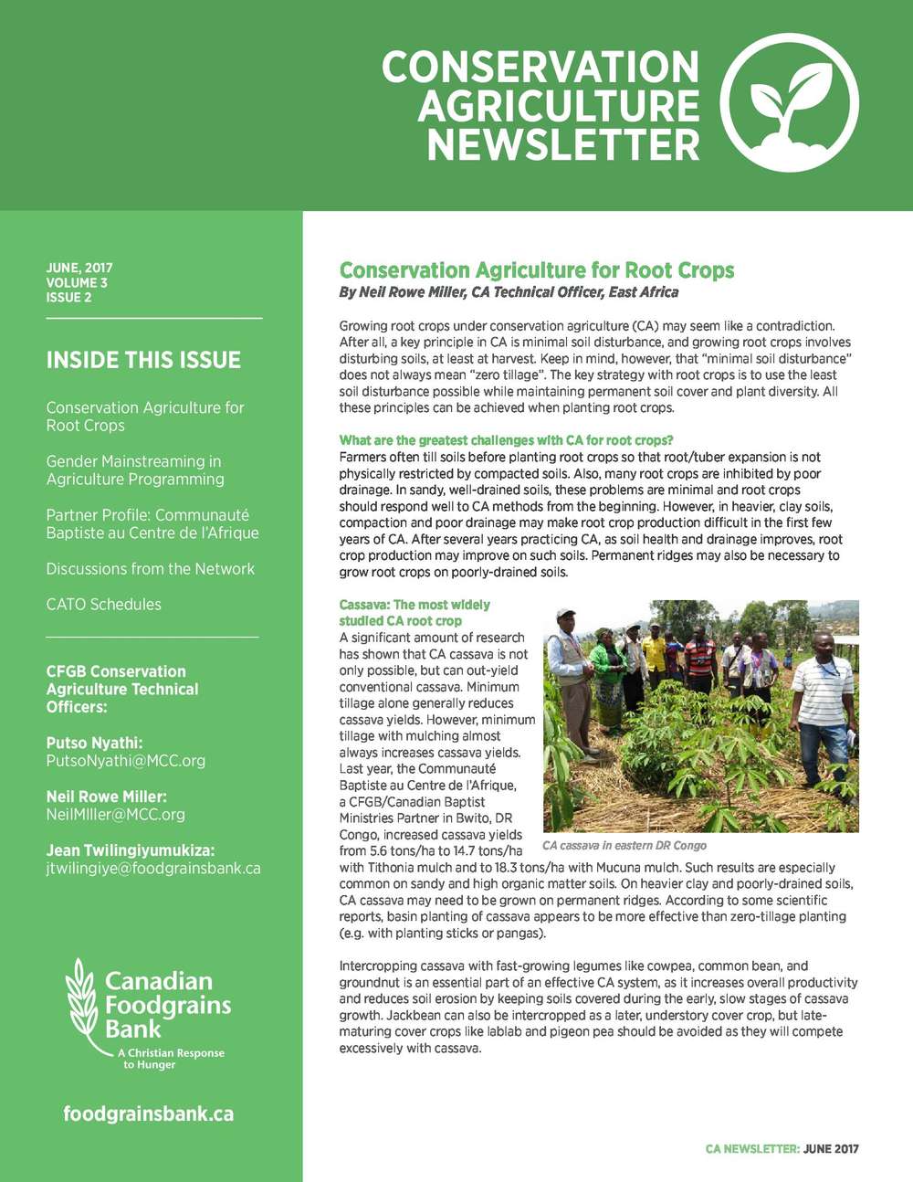 CFGB CA News Volume 3 Issue 2 - June 2017 | ECHOcommunity.org