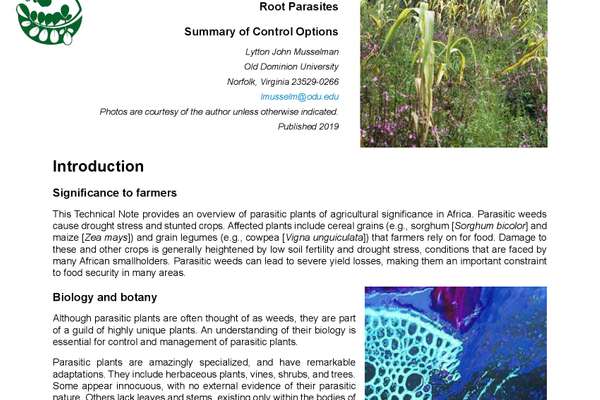 TN #94 Parasitic Plants in African Agriculture