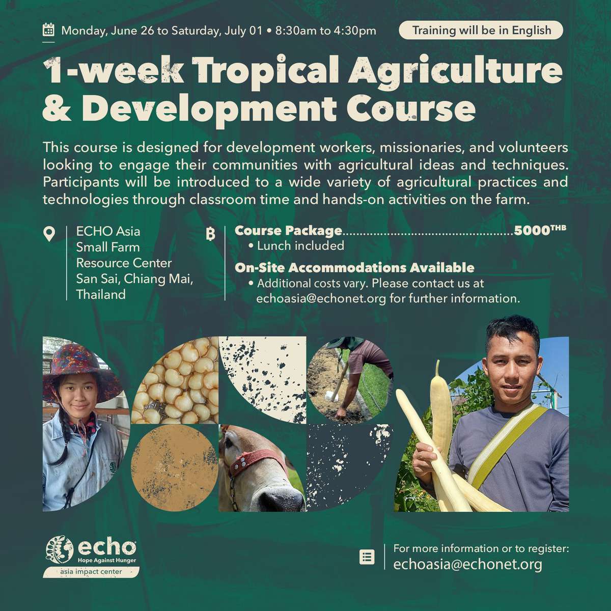 ECHO Asia Tropical Agriculture & Development (TAD) Course_June 2023 Flier