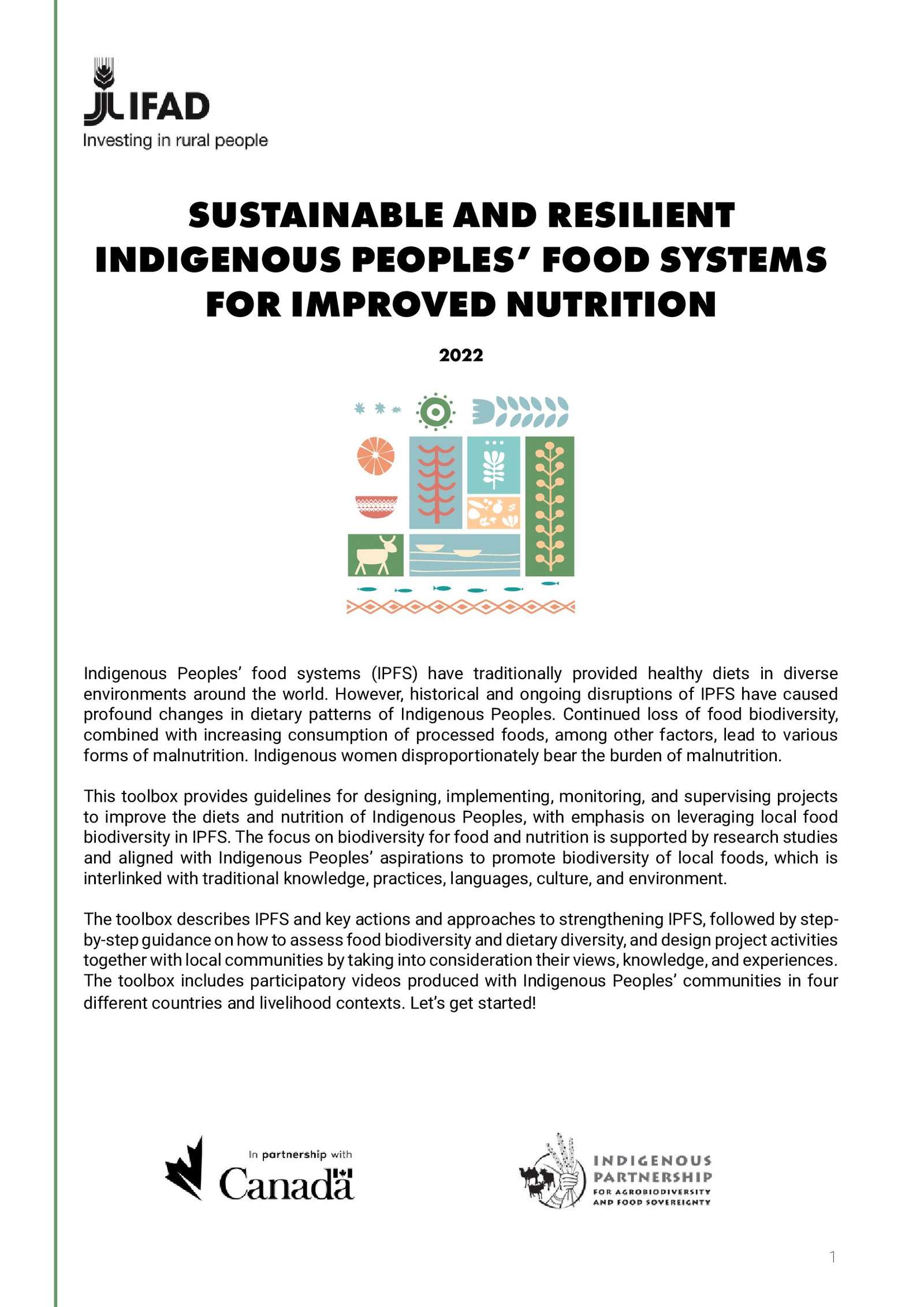 Sustainable and Resilient Indigenous Peoples' Food Systems for Improved ...