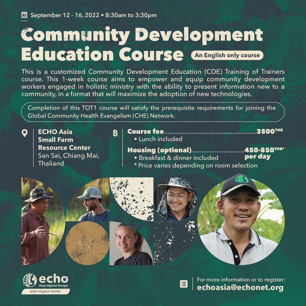 Community Dvlpmt Education course flyer