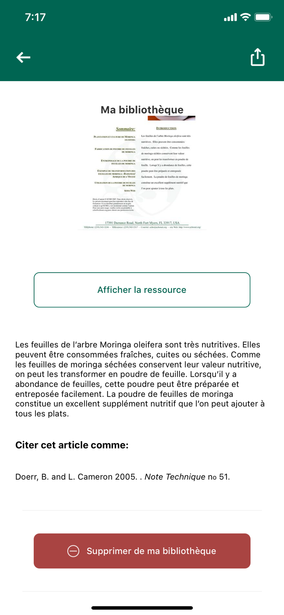 EC App French delete normal