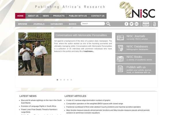 NISC - Publishing Africa's Journals | ECHOcommunity.org
