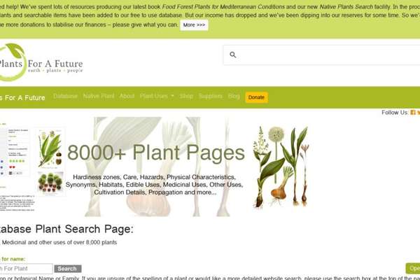 Plants For A Future Database | ECHOcommunity.org