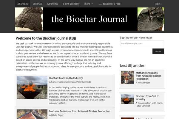 the Biochar Journal (tBJ) | ECHOcommunity.org